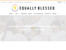 Tablet Screenshot of equallyblessed.org